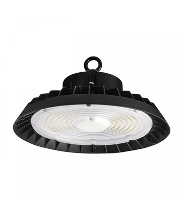 PLATEO 4 HIGH BAY 200W-150W-100W - Neutral Hvid, 230V, 90°, IP65, IK09, 280x145mm, Sort, Med Effektændring, 0-10V.