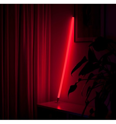 120cm Neon Tube LED Rød - Designer rør, Justerbar lysstyrke, inkl. ledning