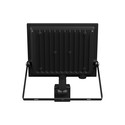Noctis Lux lyskaster 50W - kold hvid, 230V, IP44, 176x221x53mm, sort, PIR sensor