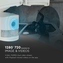 18W LED projektør - med WiFi Sensor Kamera, 6000K