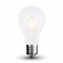 Producenter 6W Pære E27 - A60, Frost, Kultråd, 6400K
