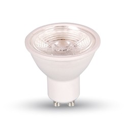 Producenter 7W GU10 - LED plast spotlight, linse, 6000K, 38D, dæmpbar