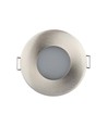 GU10 indbygningsspot, Satin nikkel - Rund, IP54, Hul: Ø7,5 cm, Mål: Ø8,4 cm, uden lyskilde