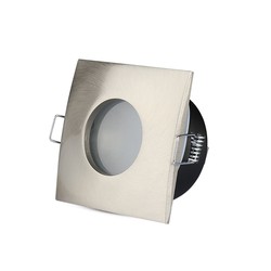 Producenter GU10 lampe - Firkantet, Satin Nikkel