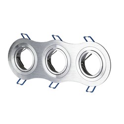Producenter 3xGU10 lampe - Runde, Aluminium børstet