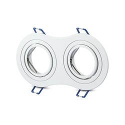 Producenter EN: VT-783 2xGU10 FITTING ROUND WHITE