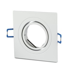 Producenter GU10 lampe - kvadratisk, hvid