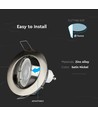 GU10 og MR16 Downlight - Uden lyskilde, Hul: Ø7,4 cm, Mål: Ø8,2 cm