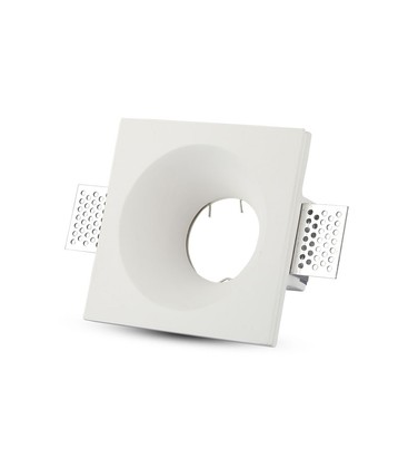 GU10 Lampe - Firkantet, Hvid