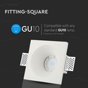 GU10 Lampe - Firkantet, Hvid