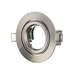 V-Tac GU10 lampe - rund, satin nikkel