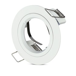 V-Tac GU10 lampe - rundbet, hvid
