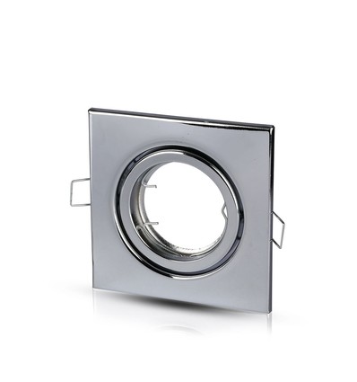 GU10/MR16 Firkantet downlight - Uden lyskilde, IP20, Hul: 7,4x7,4 cm, Mål: 9,9x9,9cm