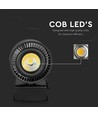 33W LED COB skinnespot, RA95 - Sort, 1800lm, kold hvid