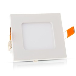 V-Tac 6W LED Premium Panel - 3000K, kvadratisk