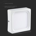 15W LED overfladepanel - 3000K, kvadratisk