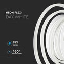 8W/m Neon Flex 4500K 24V - 10m/rulle
