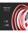 10m 8W/m Rød Neon Flex LED - 24V, IP65, 9x16,5mm