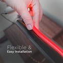 8W/m Neon Flex 24V - Rød, 10m/rulle