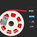 8W/m Neon Flex 24V - Rød, 10m/rulle