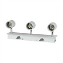 3xGU10 Skinne Lampe - Hvid