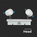 2xGU10 Skinne - Lampe, Hvid
