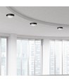 8W oval LED loftlampe - IP54, sort, 18,7 x 12,6 cm, væg/loftmontering, inkl. lyskilde