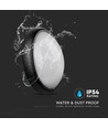 8W oval LED loftlampe - IP54, sort, 18,7 x 12,6 cm, væg/loftmontering, inkl. lyskilde
