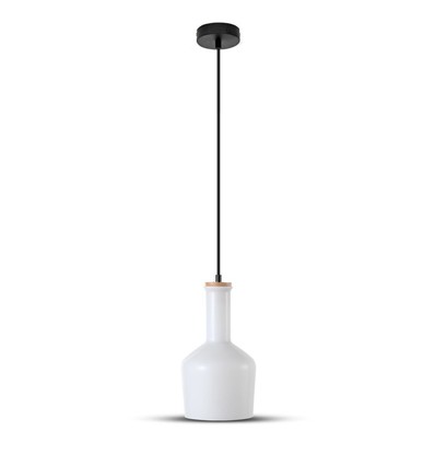 E27 Glaspendel-lampe - Hvid