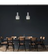 E27 Glaspendel-lampe - Hvid