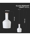 E27 Glaspendel-lampe - Hvid