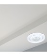 PIR loftssensor med bevægeligt hoved - 360 grader, max 400W LED, IP20, hvid
