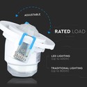 PIR Loftsensor (maks: 400W LED) - Bevægeligt hoved