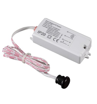 230V Håndsensor til skab - 5-6cm sensor afstand, PIR, max: 200W LED