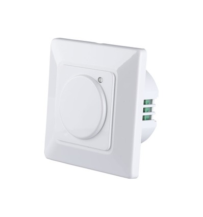 Mikrobølge bevægelsessensor til indbygning - max 300W LED, IP20, hvid, justerbar tid og lysstyrke