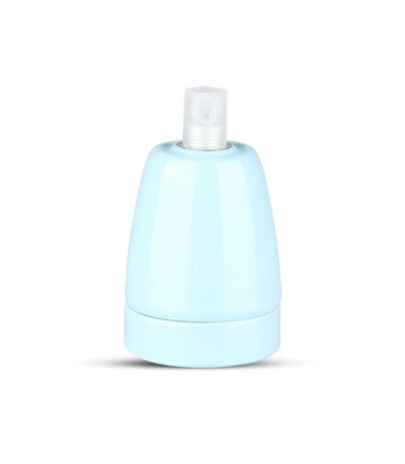 Porcelæn fatning E27 - lampe, blå