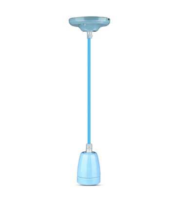 Højfrekvent Lampeholder E27 - Blå.
