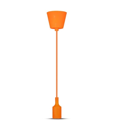 E27 Pærefatning - Silikone, Orange