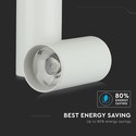 30W LED Skinnespot - 6400K, Hvid Hus