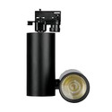 30W LED Skinnespot - 6400K, Sort Hus.