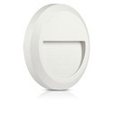 2W trappelys - LED, 4000K, Hvidt hus, Rundt.