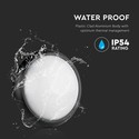 12W IP54 Dome Lys - 3000K, Sort, Fuld Rundet, Hus