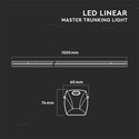 50W LED Lineær Master Trunking 4000K 90D Linse (160lm/W)-Dæmpbar