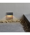 3W LED spot til trapper - IP65, sort, 4000K, 210lm, påbygning