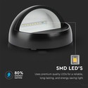 3W Trinlys - LED, 4000K, Sort hus, Rundt