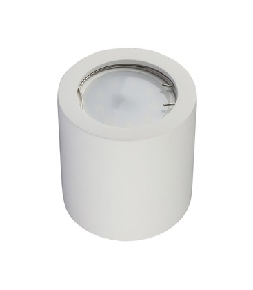 GU10 lampe - runde, hvid.