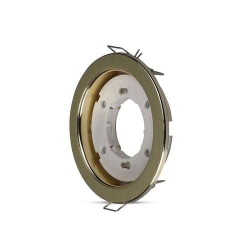 GX53 indbygningsspot - Rund, guld, hul: Ø9cm, mål: Ø10,5cm, IP20 indendørs