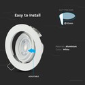 EN: VT-700 GU10 TILT FITTING-WHITE