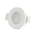 GU10 Gypsumlame - Matteret Glas, Rund.