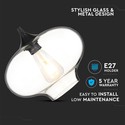 Globe Pendel Lampe - Transparent, Ø280, E27.